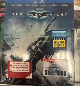 THE DARK KNIGHT - steelbook Blu Ray - NEW SEALED , BATMAN - Foto 1 di 2