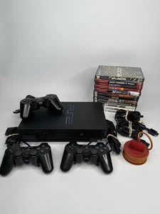 Sony Fat PlayStation 2 PS2 SCPH-39001 OEM Controller And Cords 12 Games - Picture 1 of 14