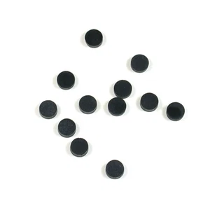 (D71) 12 Black Inlay Dots for Maple Fretboard 6.25mm dia. - Picture 1 of 3