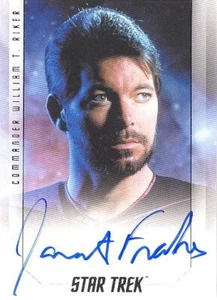 2019 Star Trek Inflexions Bridge Crew Jonathan Frakes As Riker Autograph Card! - Picture 1 of 1