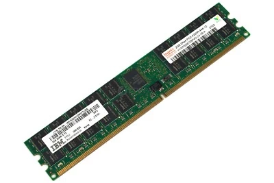 16R1530 IBM MEMORY 2GB 2RX4 PC2-4200R DDR2 - HYMP525E72BP4G-C4 - Image 1 of 4