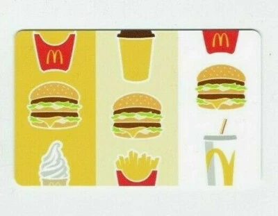McDonalds Gift Card - Big Mac, Fries, Cone - 2021 - NO Value - I Combine Ship - Image 1 of 2