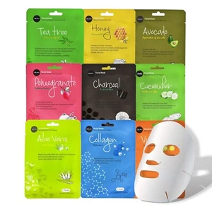 Celavi Essence Facial Face Mask Paper Sheet Korea Skin Care Moisturizing 9 Pack - Picture 1 of 9
