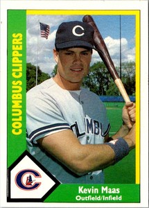 1990 CMC Kevin Maas #217 Columbus Clippers Baseball Card