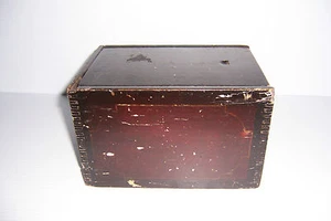 ANTIQUE WOODEN CHALK BOX WITH SLIDING LID TOP GREAT FOR PRIMITIVE DECORATING - Picture 1 of 10