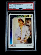 JOE DIFFIE RARE 1992 Sterling CMA Country Music POP 1 GOLD PSA 8