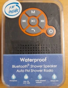 Waterproof Bluetooth Shower Radio Speaker Auto FM MIC Water Splashes Resistant - Picture 1 of 1
