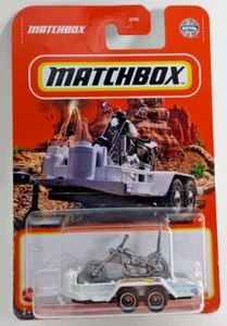 Remolque para bicicletas Matchbox MBX gris chopper Sheriff remolque confiscado HPF83 - Imagen 1 de 4