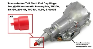 5 TRANSMISSION TAIL SHAFT END PLUGS! FOR CADILLAC OLDS BUICK CHEVY PONTIAC ETC - Bild 1 von 3