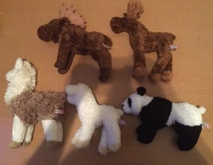 5 Douglas Plush: Moose, Panda, Llama, and Sheep - Picture 1 of 6