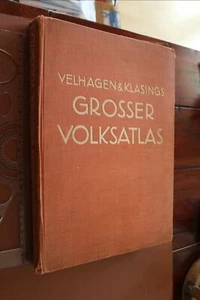 Antiguo gran Velhagen & Klasings Gran Atlas Popular 1936 - Obra de aniversario - Imagen 1 de 15