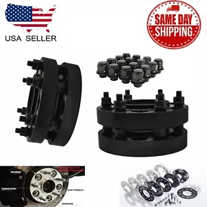4PC 6X5.5 HUBCENTRIC WHEEL ADAPTER 1.25'' 6X139.7 W/ LUG NUTS FIT TOYOTA LEXUS - Picture 1 of 7