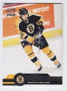 2001-02 PACIFIC HOCKEY JASON ALLISON /149 RETAIL LTD PARALLEL #27 Bruins