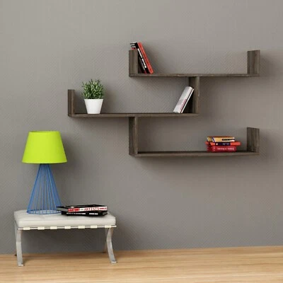 Tibet Bookcase, Wall Shelf, 3 Tiers Wall Hanging shelf. - Imagem 1 de 4