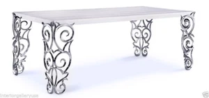 Dining Table - Modern Dining Room Table - Marble Table - Soho - Volakas - 86.6" - Picture 1 of 9