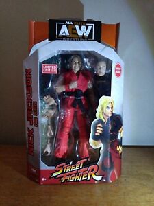 AEW UNRIVALED NICK JACKSON AS TAN QUE KEN STREET FIGHTER GAME STOP EXCLUSIVE 6”