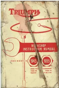 TRIUMPH SP.TWIN TIGER 100 110 TROPHY THUNDERBIRD 3T 1945-55 OWNERS REPAIR MANUAL - Picture 1 of 1