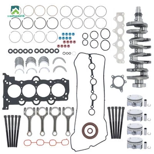 Engine Overhaul Piston Gasket Kit w/Crankshaft & Rods For Hyundai Kia 1.6L L4 - Picture 1 of 15