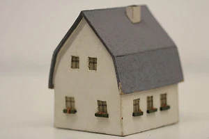 altes Gebäude Haus Spur H0 DDR Fertigmodell aus Holz Wohnhaus 3 Erzgebirge - Picture 1 of 7
