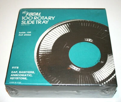 NEW VTG USA Focal 100 Rotary Slide Tray Holds 100 2"x2" Slides - Image 1 of 2