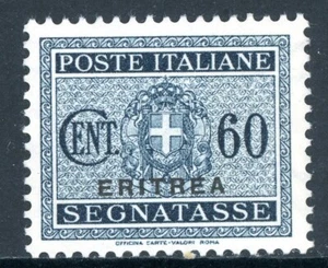 Italia 1934 Colonia ERITREA 60¢ Affrancatura dovuta Black Scott J19 MNH T830 - Foto 1 di 6