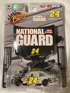 NASCAR Winners Circle #24 Jeff Gordon National Guard 1/64th Diecast car and hood - Picture 1 of 3