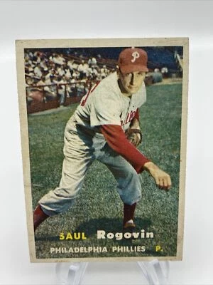 1957 Topps Set Break #129 Saul Rogovin - Image 1 of 2