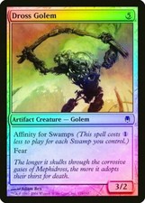 Dross Golem  FOIL Darksteel MtG LP