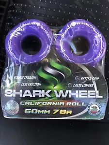 Shark Wheel - California Roll 60MM 78A Purple Skateboard Wheels - Picture 1 of 2