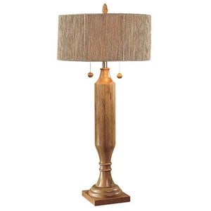  Natürliche Stange Holz Gold Tischlampe 40" - Bild 1 von 1