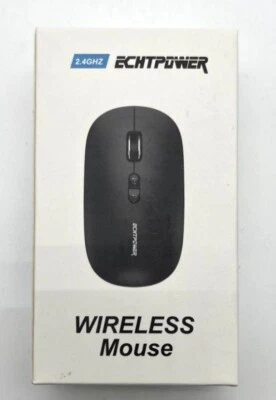 ECHTPOWER Wireless Mouse and USB Receiver 2.4GHz - WHITE - Image 1 of 2