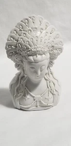 RARE Antique 1920's Porcelain Bust Of Guanyin, Goddess Of Mercy, From China - Picture 1 of 9
