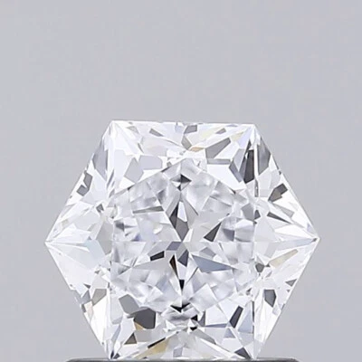 1 CT Hexagonal Cut D VVS1 Lab Grown Diamond For Engagement Ring - IGI Certified - Image 1 of 4