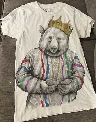 Torre Notorious B.I.G. Camiseta Coogi Biggie Bear talla pequeña Foto 1 de 2