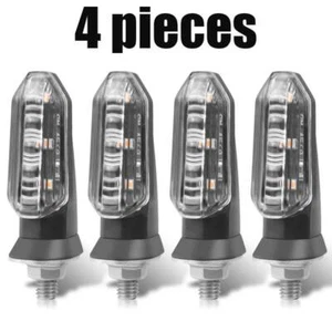 4pcs LED Turn Signal Indicators Light Lamp Amber Universal Motorcycle Motorbike - Picture 1 of 13