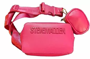 Borsa a tracolla Steve Madden Bevelyn rosa brillante - Foto 1 di 7