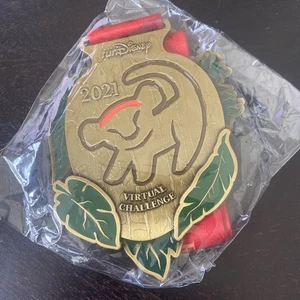 runDisney 2021 5k medaglia sfida virtuale tema re leone - Foto 1 di 2