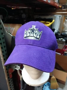Los Angeles Kings Fitted Hat Cap NHL Hockey Reebok Purple Strap Back - Picture 1 of 6