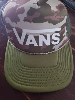 WSL VANS triple crown of surfing maroon mesh classic SNAPBACK TRUCKER HAT CAP - Image 1 of 4