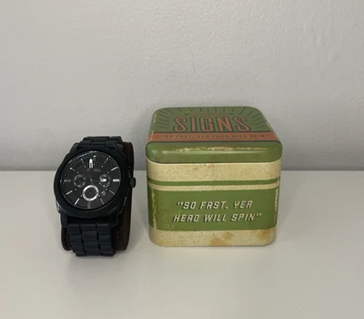 Reloj Analógico Fossil - Usado con Batería Nueva - Negro - ¡Caja de Regalo Original incluida! Foto 1 de 4