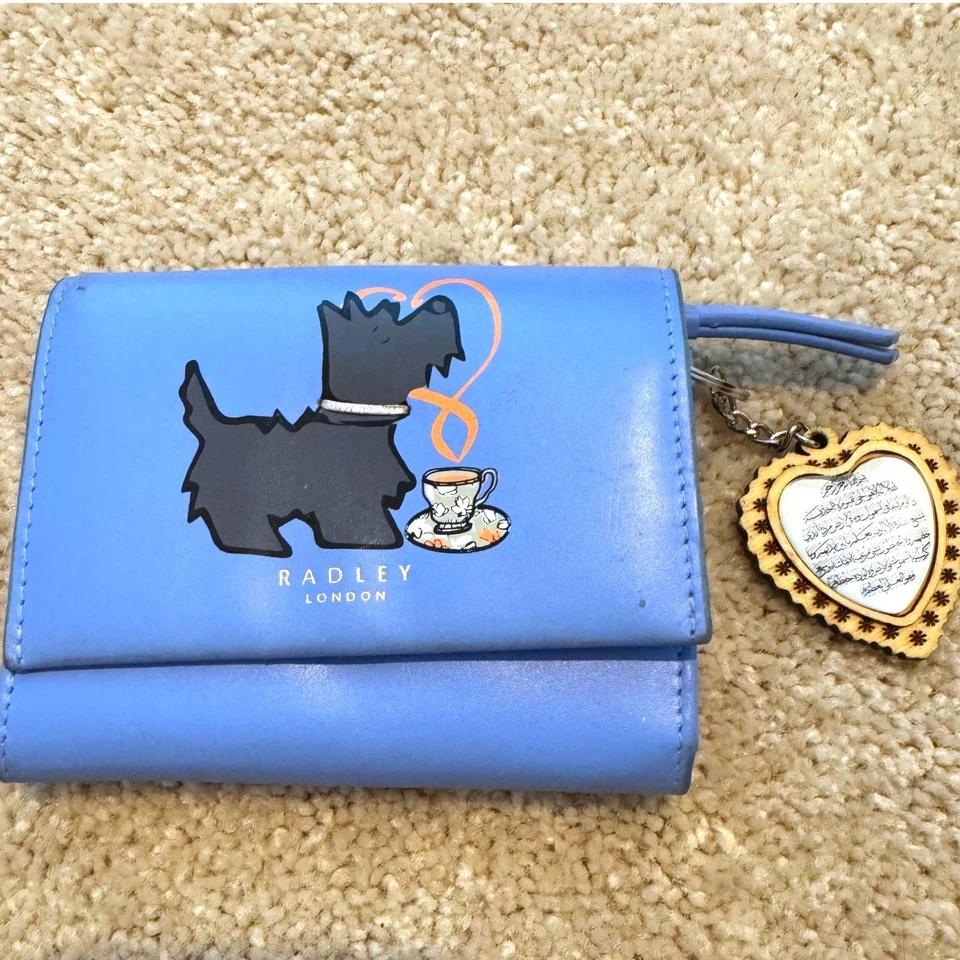 Mini billetera Radley London Best-tea aciano azul Scottie perro taza de té Foto 1 de 4