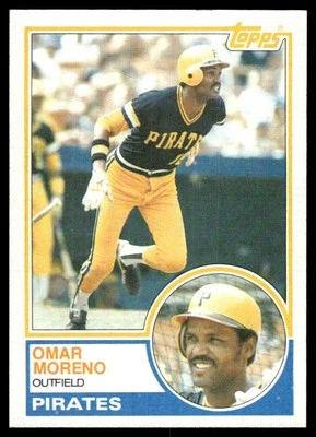 1983 Topps Omar Moreno Pittsburgh Pirates #485 - Image 1 of 2