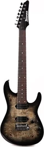 Ibanez Premium AZ427P1PB 7-string Electric Guitar - Charcoal Black Burst - Picture 1 of 8