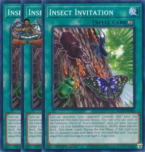 Yugioh! 3x Invitación Insecto ROTA-EN083 Común 1ª Edición Casi Nuevo - Imagen 1 de 1