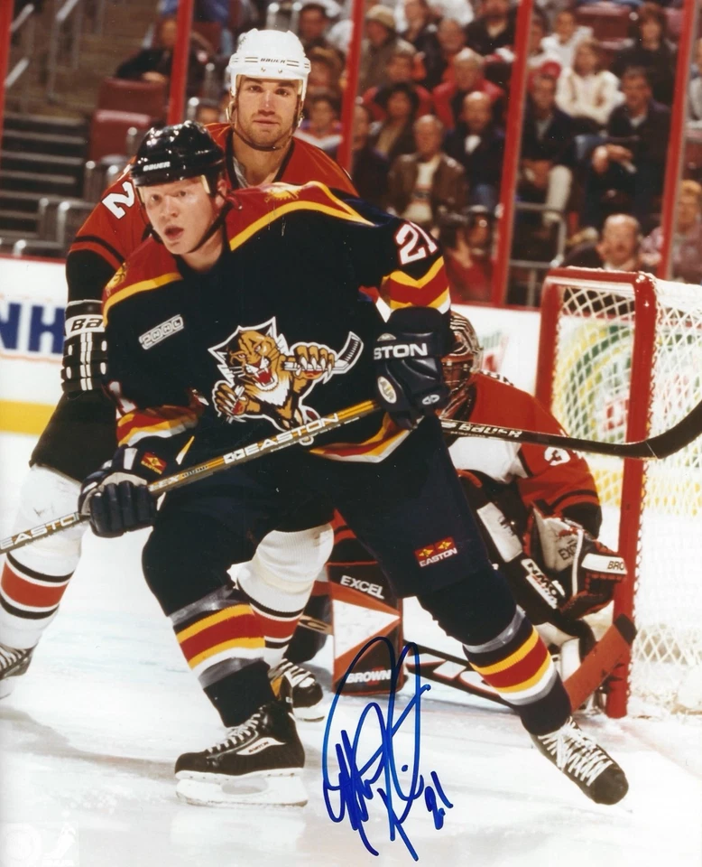 Signed  8x10 MARK PARRISH Florida Panthers Autographed Photo - COA - Image 1 of 1