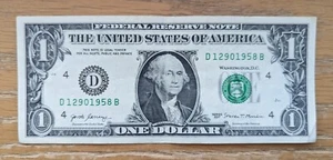 Dec. 9th, 1958 Fancy $1 Dollar Bill Serial DATE Birthday Anniversary 12/9/1958 - Picture 1 of 1