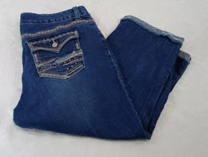 Maurices Jeans Capri Damengröße 15/16 blau Gesäßtasche Akzent Bündchen mittlerer Bund - Bild 1 von 15