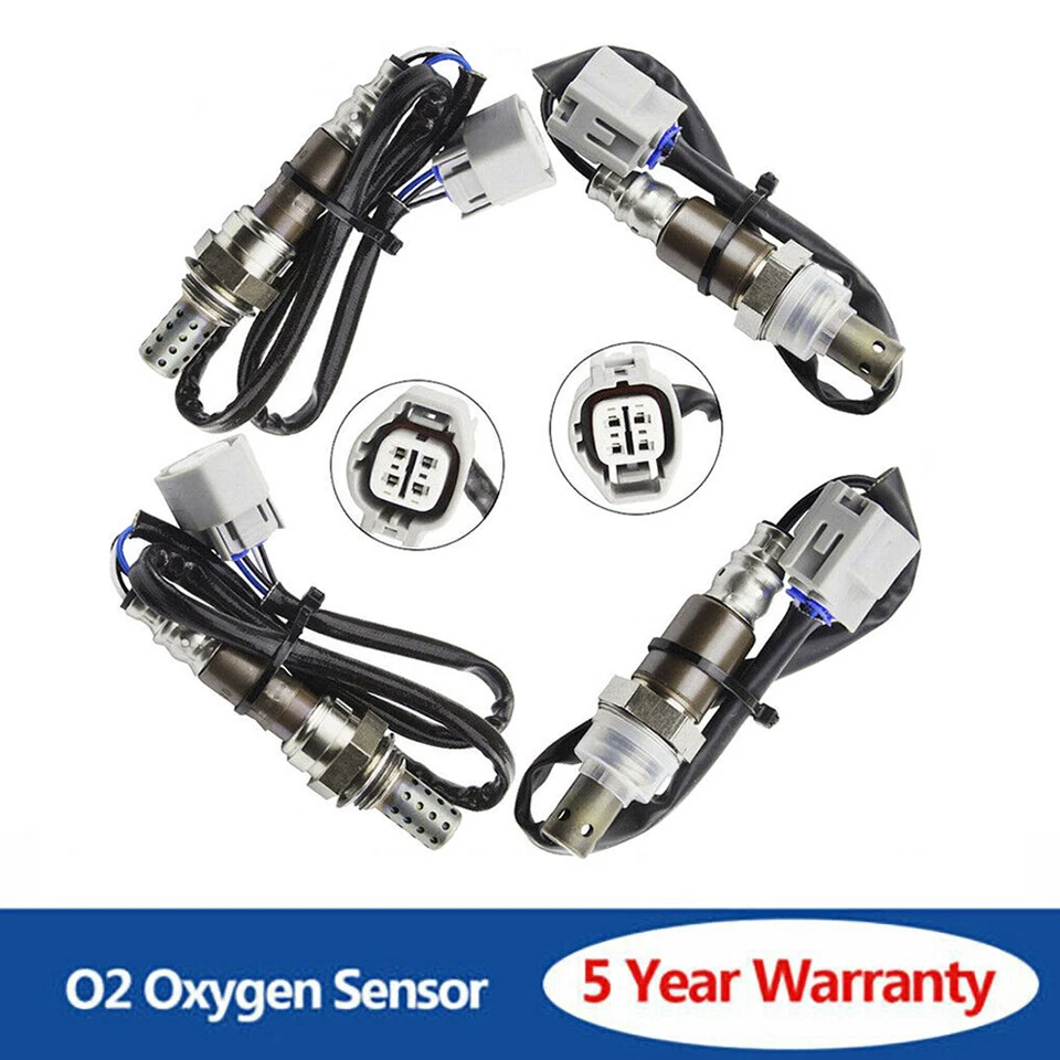 Sensor de oxígeno O2 4 piezas para Jaguar S-TYPE 2007 2008 3,0 L 4,2 L aguas arriba y aguas abajo Foto 1 de 4