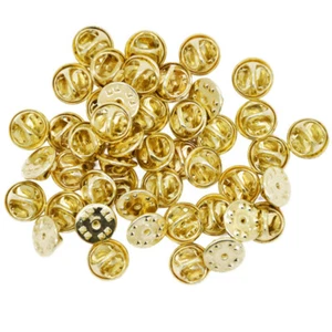 100 Sets Pin Back Replacement Tie Tack Pin Backers Safety Pin Brooch Pin Backs - Picture 1 of 11