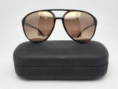 Maui Jim MJ193-10 Aviator Tortoise Frame Polarized HCL Bronze Lens Sunglasses - Image 1 of 4
